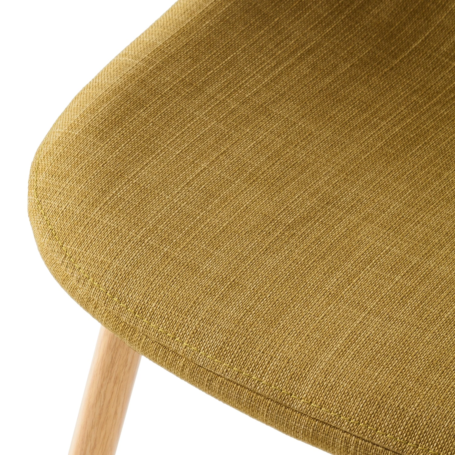 Mørteens Chaise capitonnée Iskmo III - Jaune curry - Lot de 2 7 Mørteens Chaise capitonnée Iskmo III - Jaune curry - Lot de 2 – Image 7