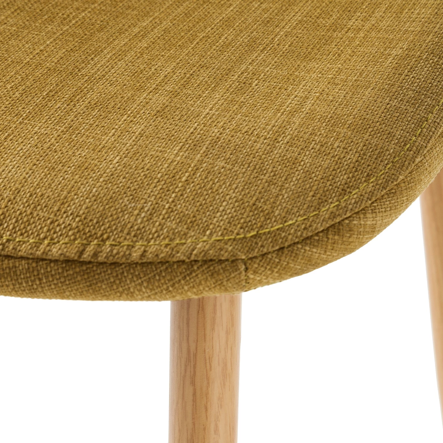 Mørteens Chaise capitonnée Iskmo III - Jaune curry - Lot de 2 9 Mørteens Chaise capitonnée Iskmo III - Jaune curry - Lot de 2 – Image 9