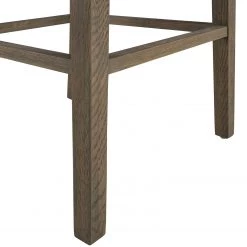 Maison Belfort Chaise de bar Nola - Tissu - Chêne massif - Gris foncé / Chêne foncé -Meubles de salle à manger Soldes Magasin 1000008130 210126 14505000006 DETAILS P000000001000008130