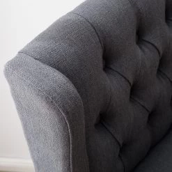 Maison Belfort Chaise de bar Nola - Tissu - Chêne massif - Gris foncé / Chêne foncé -Meubles de salle à manger Soldes Magasin 1000008130 210301 11225600007 DETAILS P000000001000008130