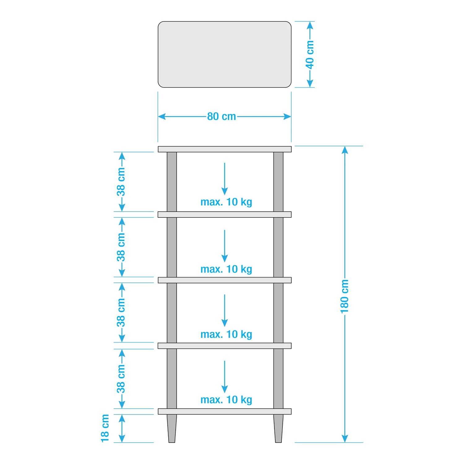 Mørteens Étagère Opalanka - Partiellement en chêne massif - Blanc / Chêne 9 Mørteens Étagère Opalanka - Partiellement en chêne massif - Blanc / Chêne – Image 9