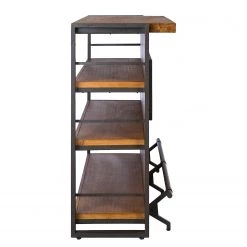 Ars manufacti Bar Manchester - Acacia massif / Métal - Acacia / Anthracite -Meubles de salle à manger Soldes Magasin 1000008798 220405 031 DETAILS P000000001000008798