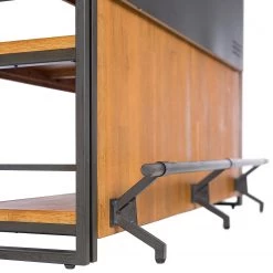 Ars manufacti Bar Manchester - Acacia massif / Métal - Acacia / Anthracite -Meubles de salle à manger Soldes Magasin 1000008798 220405 034 DETAILS P000000001000008798