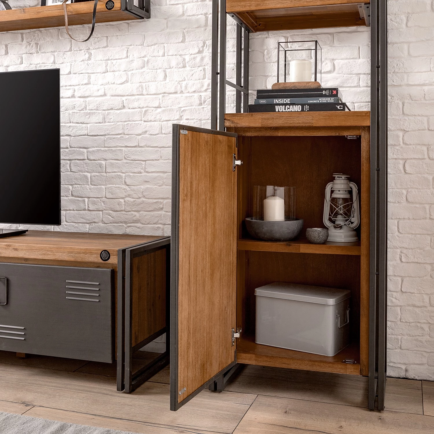 Ars manufacti Étagère Manchester - Acacia massif / Métal 14 Ars manufacti Étagère Manchester - Acacia massif / Métal – Image 14