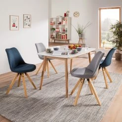 Mørteens Chaises capitonnées Aledas II - Tissu Cors: Granite - Lot de 2 -Meubles de salle à manger Soldes Magasin 1000015958 201008 06200200015 MOOD DETAILS P000000001000015958 mood