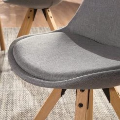 Mørteens Chaises capitonnées Aledas II - Tissu Cors: Granite - Lot de 2 -Meubles de salle à manger Soldes Magasin 1000015958 201008 06201000022 DETAILS P000000001000015958