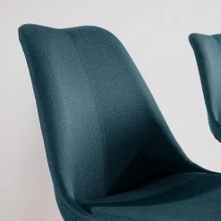 Mørteens Chaises capitonnées Aledas II - Tissu Cors: Bleu jean - Lot de 2 -Meubles de salle à manger Soldes Magasin 1000015960 190619 18132100009 GALLERYIMAGES P000000001000015960