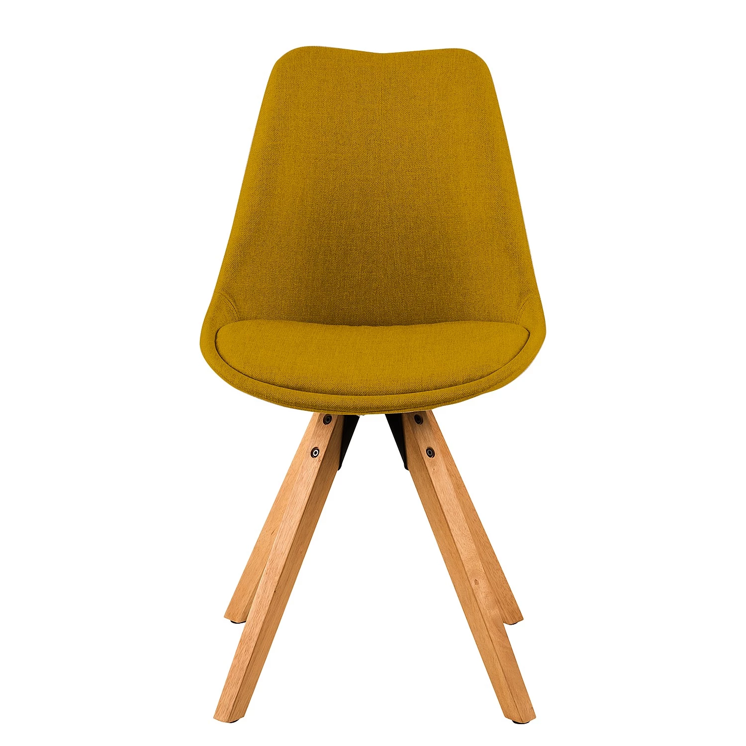 Mørteens Chaises capitonnées Aledas II - Tissu Cors: Jaune curry - Lot de 2 3 Mørteens Chaises capitonnées Aledas II - Tissu Cors: Jaune curry - Lot de 2 – Image 3