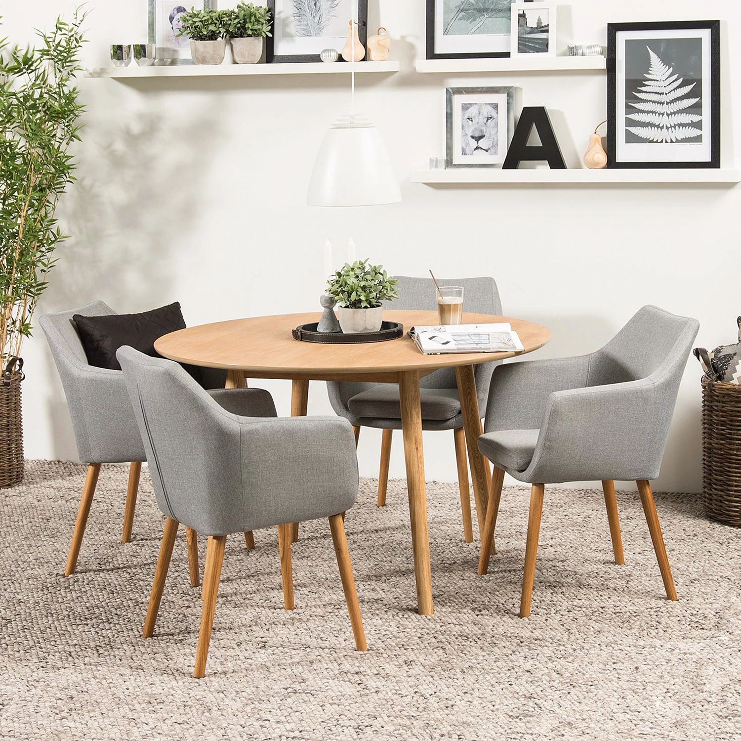 Mørteens Chaises à accoudoirs Nicholas XXL - Tissu Cors: Granite - 1 chaise 2 Mørteens Chaises à accoudoirs Nicholas XXL - Tissu Cors: Granite - 1 chaise – Image 2