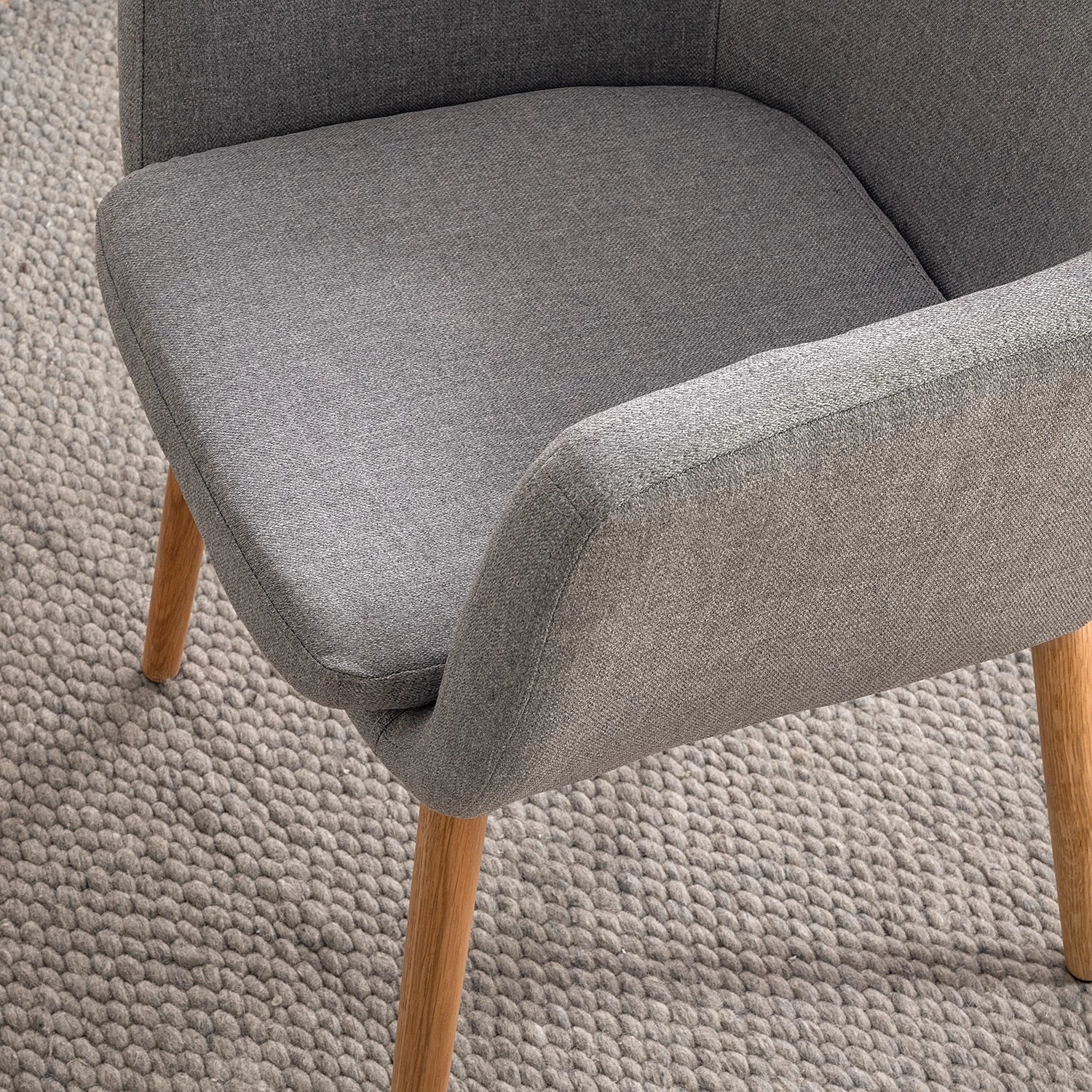 Mørteens Chaises à accoudoirs Nicholas XXL - Tissu Cors: Granite - 1 chaise 10 Mørteens Chaises à accoudoirs Nicholas XXL - Tissu Cors: Granite - 1 chaise – Image 10