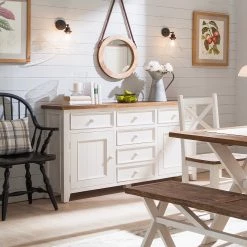 Maison Belfort Buffet Balignton I - Pin massif - Blanc -Meubles de salle à manger Soldes Magasin 1000027369 211116 12452800052 MOOD DETAILS P000000001000027369 mood