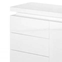 Fredriks Commode Emblaze II - avec éclairage - Blanc brillant -Meubles de salle à manger Soldes Magasin 1000027392 200811 13493600053 DETAILS P000000001000027392