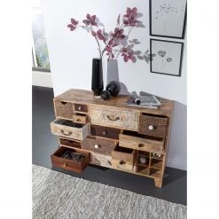 Ars manufacti Commode Curenna I - Manguier partiellement massif - Manguier / Marron -Meubles de salle à manger Soldes Magasin 1000040375 220127 13002200022 MOOD DETAILS P000000001000040375 mood