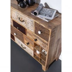 Ars manufacti Commode Curenna I - Manguier partiellement massif - Manguier / Marron -Meubles de salle à manger Soldes Magasin 1000040375 220127 13002200030 DETAILS P000000001000040375