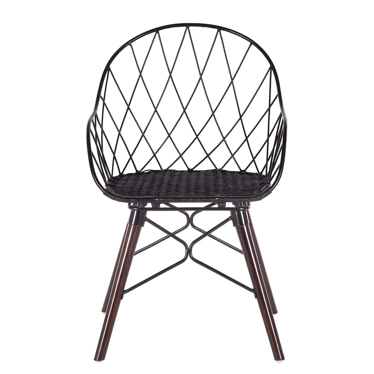 Eva Padberg Collection Chaise à accoudoirs Le Gaillard - Noir / marron foncé 5 Eva Padberg Collection Chaise à accoudoirs Le Gaillard - Noir / marron foncé – Image 5