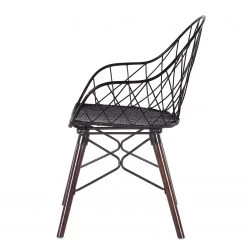 Eva Padberg Collection Chaise à accoudoirs Le Gaillard - Noir / marron foncé 21 Eva Padberg Collection Chaise à accoudoirs Le Gaillard - Noir / marron foncé -Meubles de salle à manger Soldes Magasin 1000050802 200610 13022500006 DETAILS P000000001000050802