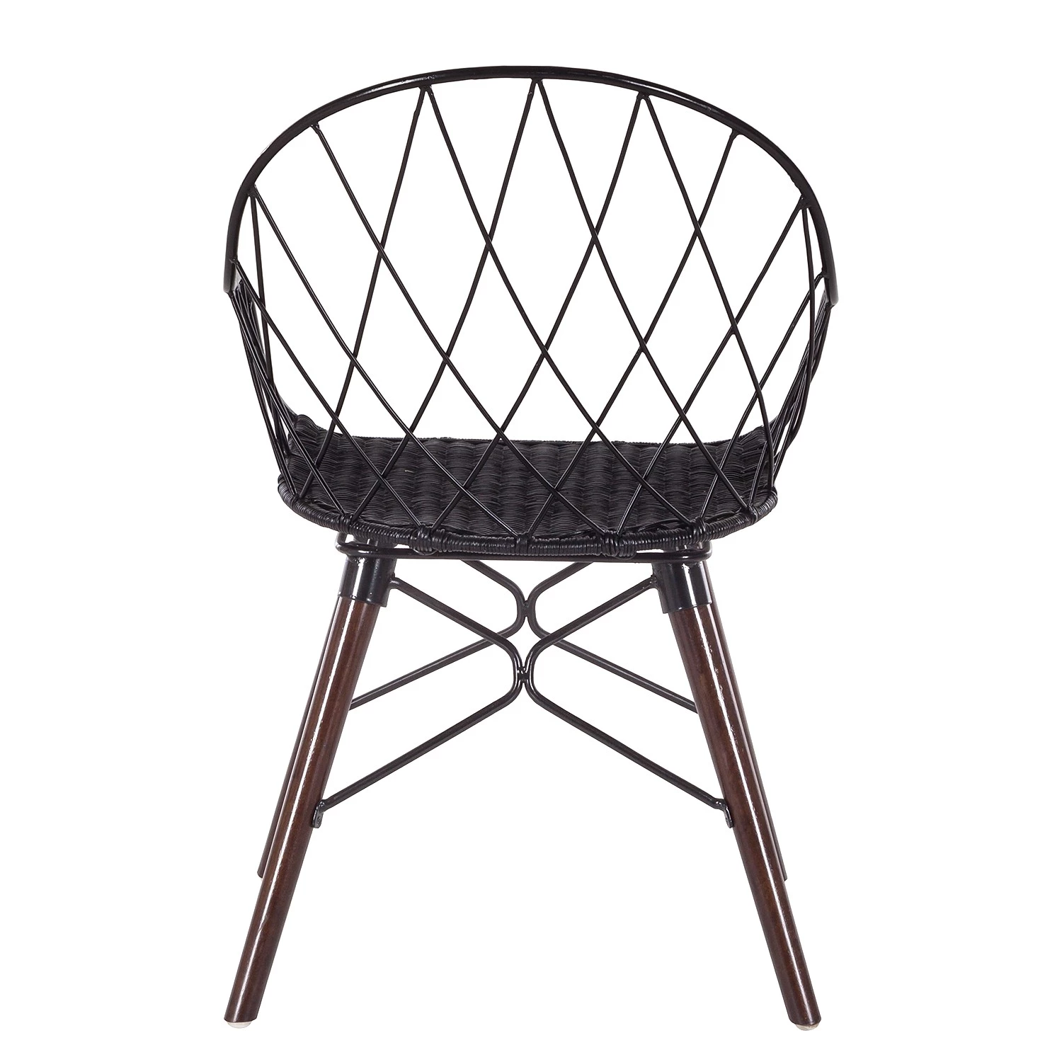 Eva Padberg Collection Chaise à accoudoirs Le Gaillard - Noir / marron foncé 7 Eva Padberg Collection Chaise à accoudoirs Le Gaillard - Noir / marron foncé – Image 7