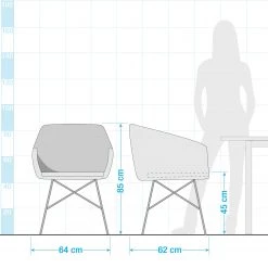 Mørteens Chaise Nokomai (avec coussin d'assise) - Rotin / Métal - Rotin / Blanc -Meubles de salle à manger Soldes Magasin 1000050850 191206 17490700035 SKETCH DETAILS P000000001000050850 sketch