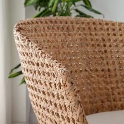 Mørteens Chaise Nokomai (avec coussin d'assise) - Rotin / Métal - Rotin / Blanc -Meubles de salle à manger Soldes Magasin 1000050850 201130 10401600002 MOOD DETAILS P000000001000050850 mood