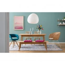 Mørteens Chaise Nokomai (avec coussin d'assise) - Rotin / Métal - Rotin / Blanc -Meubles de salle à manger Soldes Magasin 1000050850 210311 18033200001 MOOD DETAILS P000000001000050850 mood