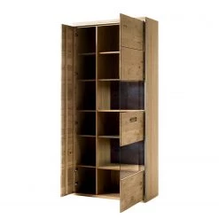 Ars Natura Armoire vitrine Lopburi - Chêne bianco partiellement massif / Ardoise -Meubles de salle à manger Soldes Magasin 1000064082 200811 13520800288 DETAILS P000000001000064082