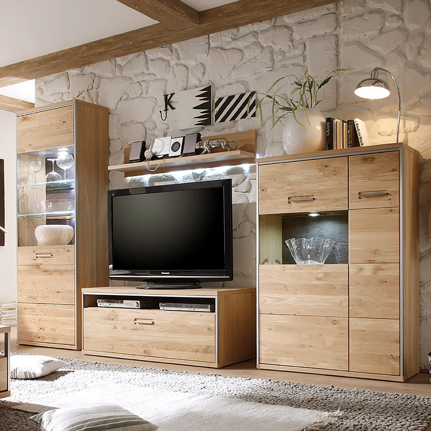 Ars Natura Panneau mural Lopburi - Chêne véritable bianco plaxé 2 Ars Natura Panneau mural Lopburi - Chêne véritable bianco plaxé – Image 2