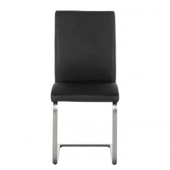 Fredriks Chaises cantilever Augusta I (lot de 2) - Cuir Aude: Noir - Sans accoudoirs -Meubles de salle à manger Soldes Magasin 1000064492 190617 09323800014 GALLERYIMAGES P000000001000064492