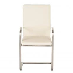 Fredriks Chaises cantilever Augusta I (lot de 2) - Cuir Aude: Créme - Avec accoudoirs -Meubles de salle à manger Soldes Magasin 1000064496 201021 10340600072 DETAILS P000000001000064496