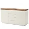 Fredriks Buffet Roble I - éclairage inclus - Blanc mat / sauvage massif
