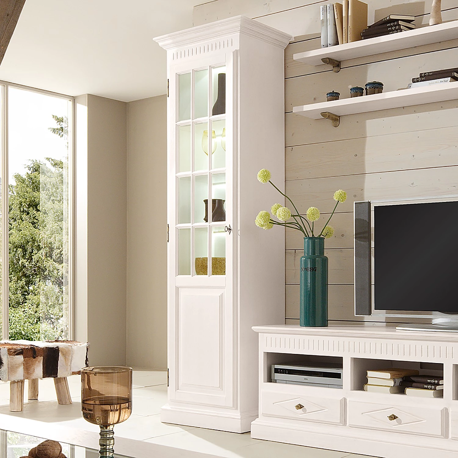 Ridgevalley Armoire vitrine La Carlotta III - Avec éclairage 2 Ridgevalley Armoire vitrine La Carlotta III - Avec éclairage – Image 2