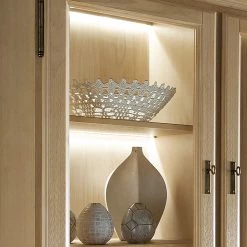 Ridgevalley Armoire vitrine Breddin III - Pin massif - Avec éclairage -Meubles de salle à manger Soldes Magasin 1000084260 201004 11255200141 DETAILS P000000001000084260