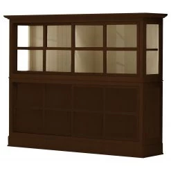 Maison Belfort Buffet haut Azjana - Pin marron / Pin crème