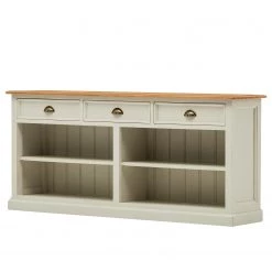 Ridgevalley Commode Sollerön II - Pin blanc / Pin couleur miel / Laiton