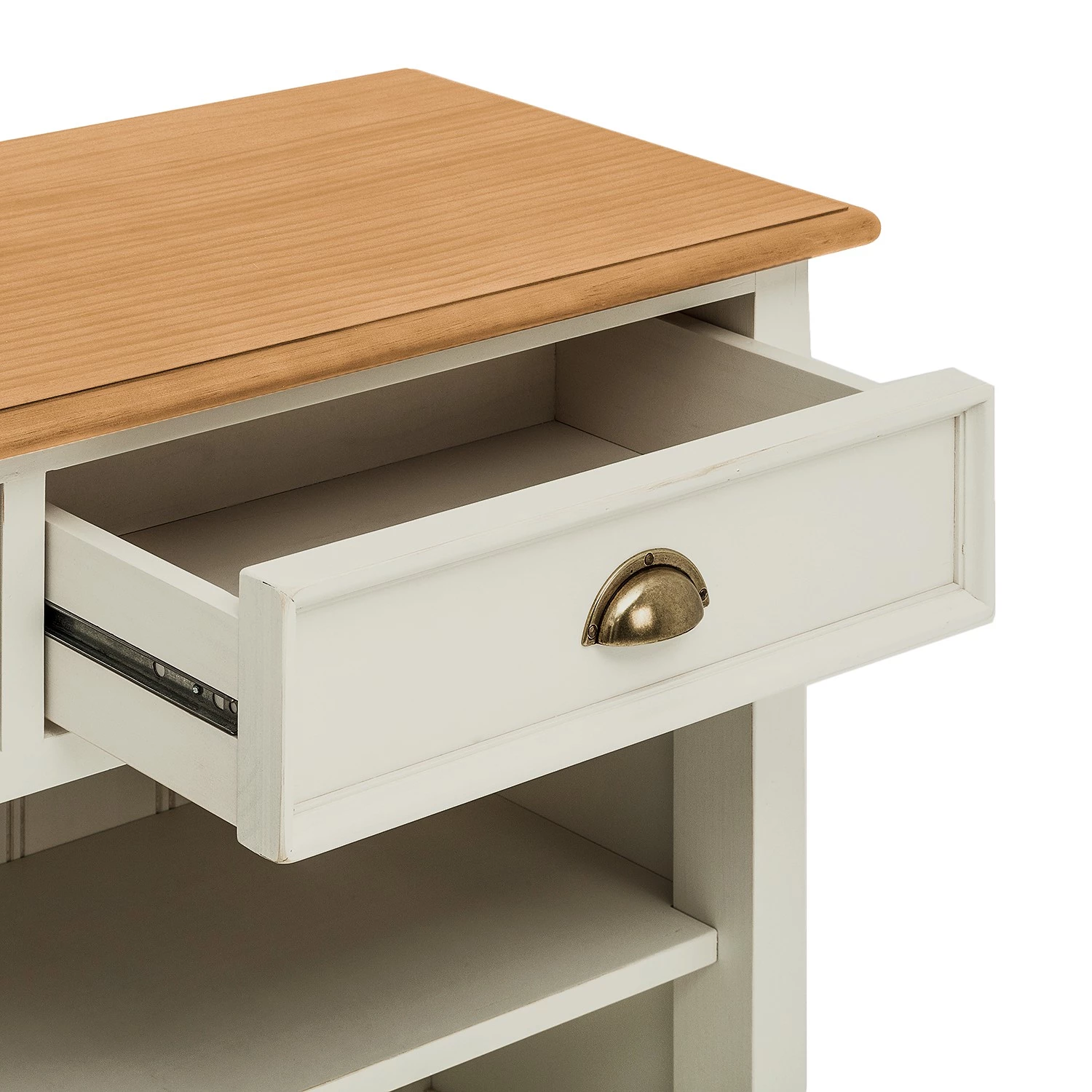 Ridgevalley Commode Sollerön II - Pin blanc / Pin couleur miel / Laiton 7 Ridgevalley Commode Sollerön II - Pin blanc / Pin couleur miel / Laiton – Image 7