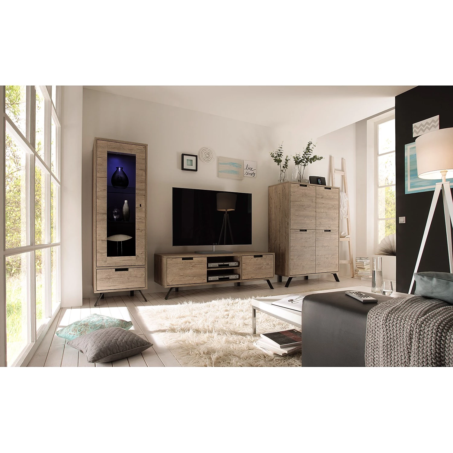 LC Spa Buffet haut Palma - Imitation chêne 4 LC Spa Buffet haut Palma - Imitation chêne – Image 4