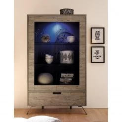 LC Spa Vitrine Palma - Imitation chêne -Meubles de salle à manger Soldes Magasin 1000091538 201029 08215800070 MOOD DETAILS P000000001000091538 mood