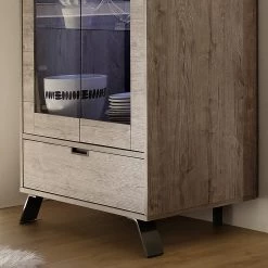 LC Spa Vitrine Palma - Imitation chêne -Meubles de salle à manger Soldes Magasin 1000091538 201029 08220800074 DETAILS P000000001000091538