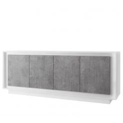 LC Spa Buffet Forenza - Imitation béton / Blanc