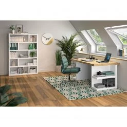 Temahome Étagère Dublin - Imitation béton - Blanc - Hauteur : 173 cm -Meubles de salle à manger Soldes Magasin 1000094969 220803 021 MOOD DETAILS P000000001000094969 mood