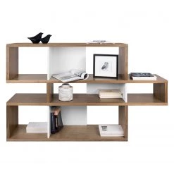 Temahome Étagère London I - Noix / Blanc -Meubles de salle à manger Soldes Magasin 1000095004 180712 104702102 GALLERYIMAGES P000000001000095004