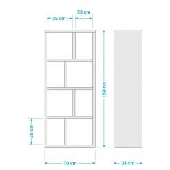 Temahome Étagère Berlin - Blanc - 70 x 159 cm -Meubles de salle à manger Soldes Magasin 1000095016 190926 12223200012 SKETCH DETAILS P000000001000095016 sketch