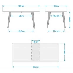 Tenzo Table extensible Bess IV - Partiellement en chêne massif - Blanc 5 Tenzo Table extensible Bess IV - Partiellement en chêne massif - Blanc -Meubles de salle à manger Soldes Magasin 1000097768 180615 10394901 GALLERYIMAGES P000000001000097768