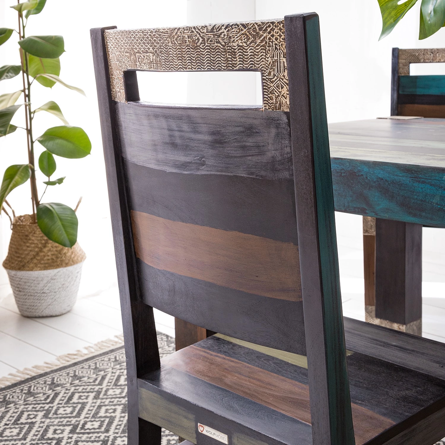 Wolf-Möbel Chaises Goa (lot de 2 chaises) - Multicolore 10 Wolf-Möbel Chaises Goa (lot de 2 chaises) - Multicolore – Image 10