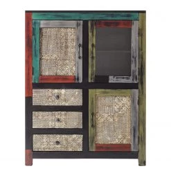 Wolf-Möbel Buffet haut Goa II - Partiellement en manguier et acacia massifs -Meubles de salle à manger Soldes Magasin 1000104040 191106 09425400023 DETAILS P000000001000104040