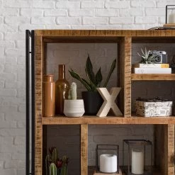 Wolf-Möbel Étagère Iron II - Manguier massif / Fer -Meubles de salle à manger Soldes Magasin 1000104117 191024 17544600028 MOOD DETAILS P000000001000104117 mood