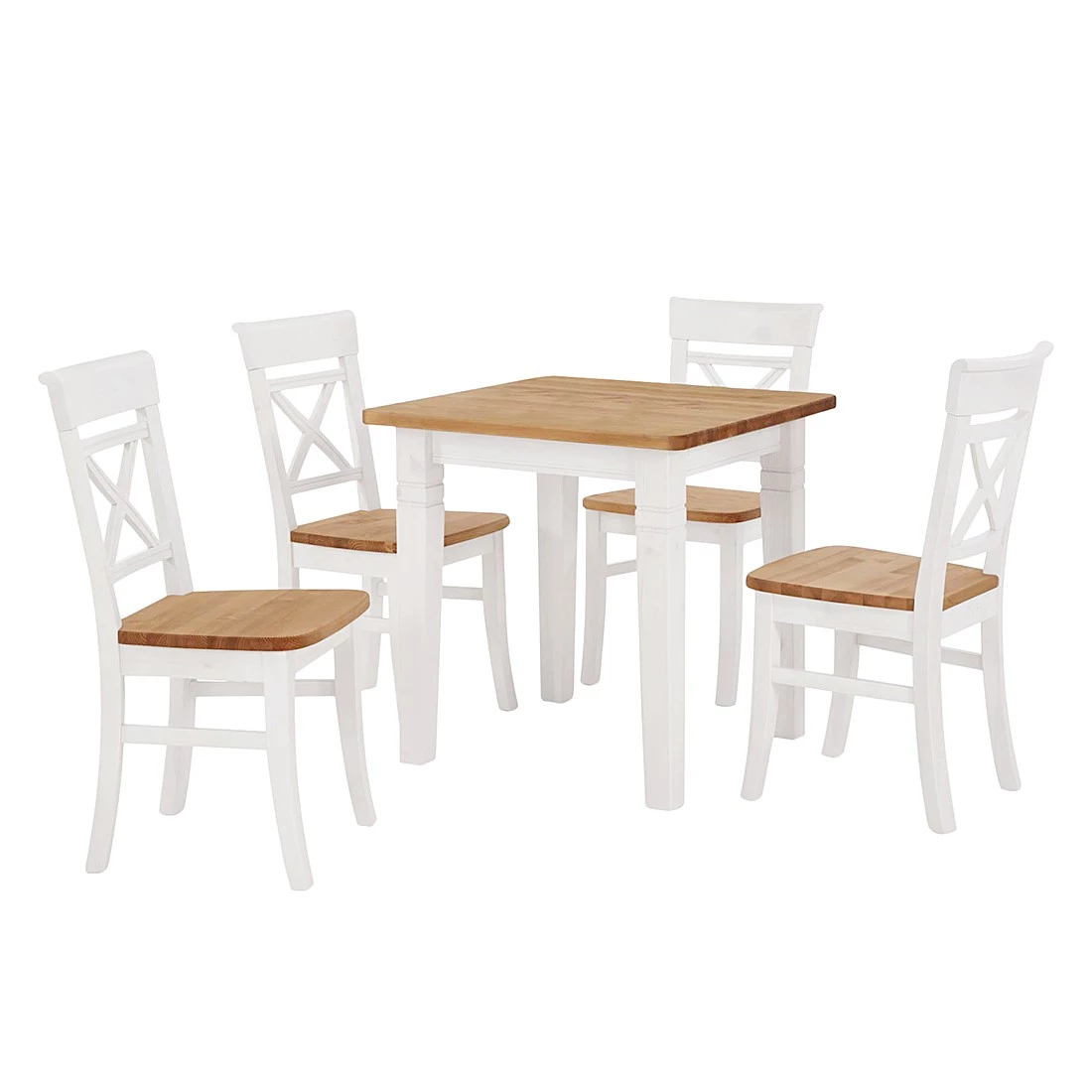 Maison Belfort Table Bergen I - Pin massif - Pin coloris lessivé / Pin blanc - Sans rallonge 4 Maison Belfort Table Bergen I - Pin massif - Pin coloris lessivé / Pin blanc - Sans rallonge – Image 4