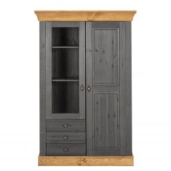 Maison Belfort Armoire vitrine Bergen - Epicéa gris / Epicéa lessivé -Meubles de salle à manger Soldes Magasin 1000104342 211122 08320700635 DETAILS P000000001000104342