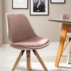 Mørteens Chaises capitonnées Aledas IV - Rose vieilli - Beige - Lot de 2 -Meubles de salle à manger Soldes Magasin 1000112670 200714 11434900010 DETAILS P000000001000112670