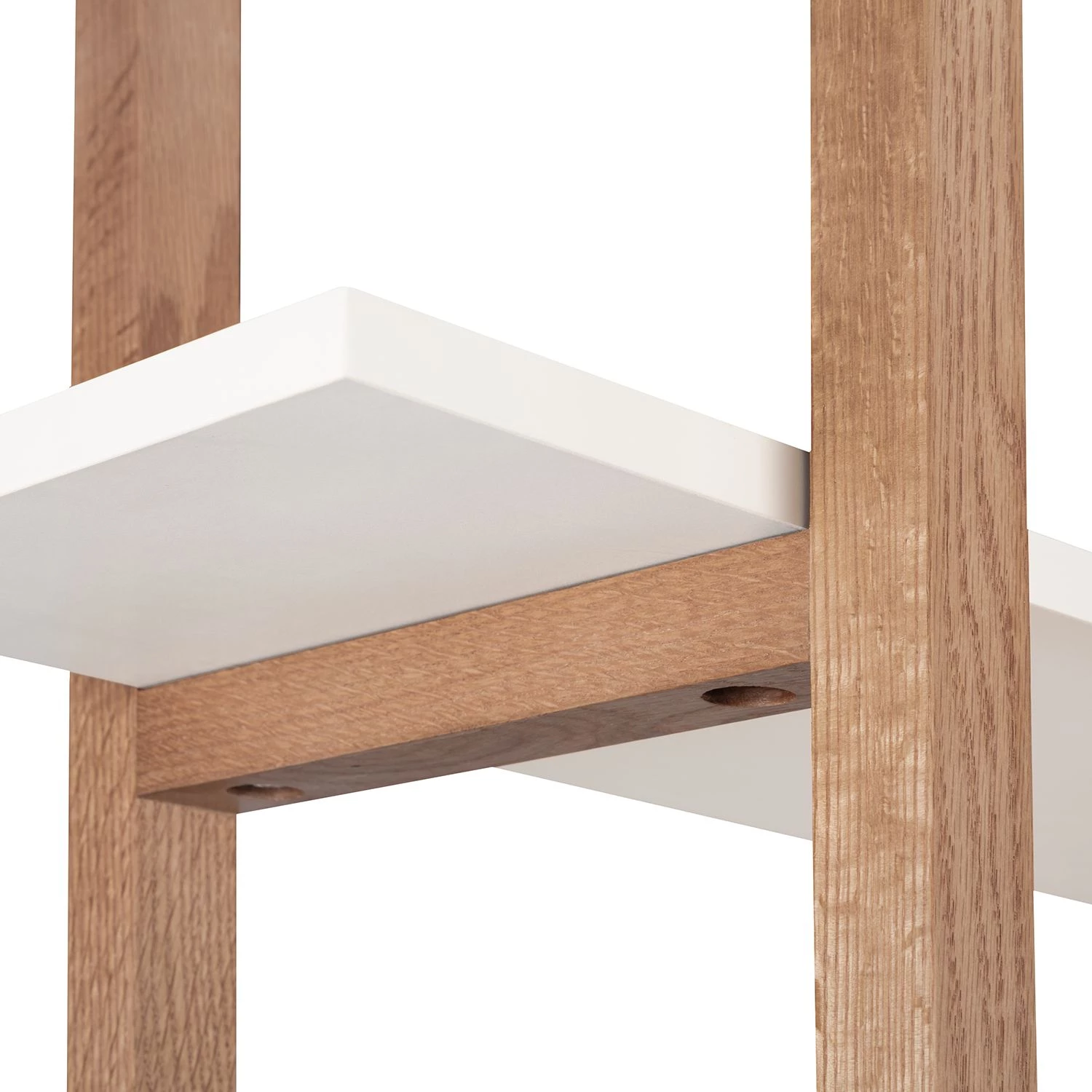 Mørteens Étagère Store I - Partiellement en chêne massif - Blanc / Chêne 5 Mørteens Étagère Store I - Partiellement en chêne massif - Blanc / Chêne – Image 5