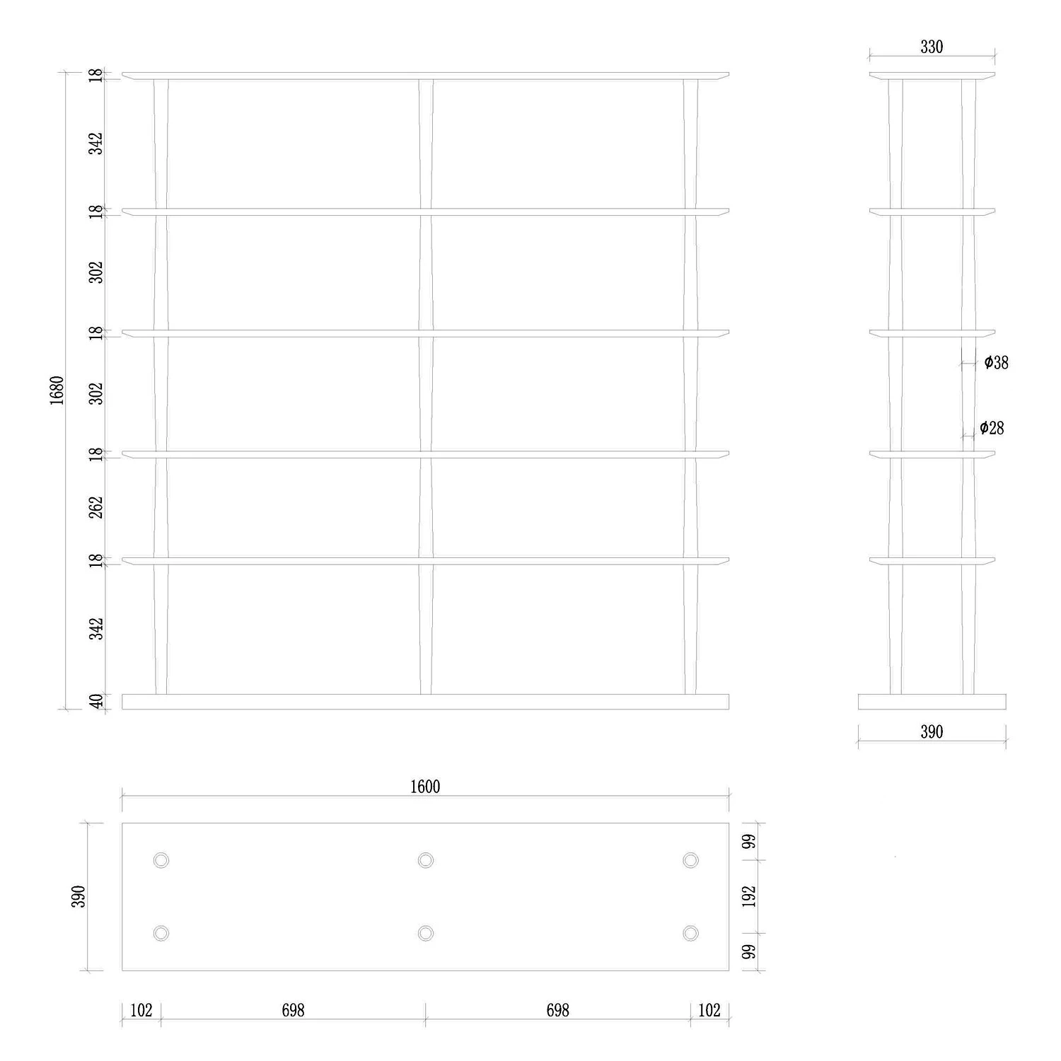 Mørteens Etagère Lindholm IV - Blanc - 160 x 168 cm 15 Mørteens Etagère Lindholm IV - Blanc - 160 x 168 cm – Image 15